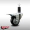 Service Caster 3'' SS Black Poly Swivel 1-1/4'' Expanding Stem Caster Total Lock Brake SCC-SSEXTTL20S314-PPUB-BLK-114 - alternate 2